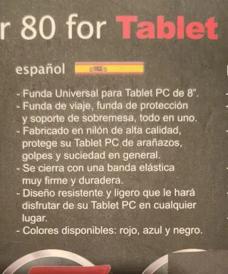Funda Woxter CCTB 80 para Tablet 8"