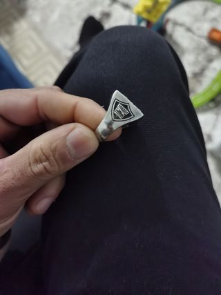 Anillo Sello Plata Familia Escudo Heráldico