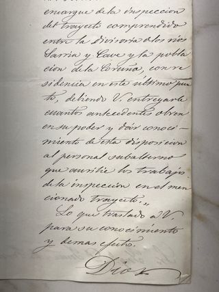 Manuscrito 26 abril 1872 Ferrocarriles León
