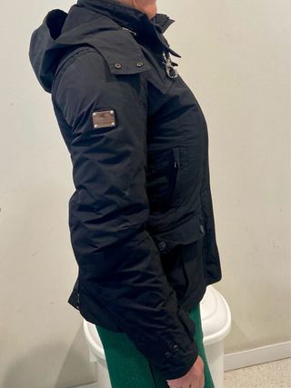 Chaqueta Moto Spyke Mujer Negra Casi Nueva