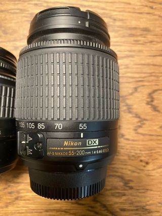 Lentes Nikon AF-S DX 18-55mm y 55-200mm