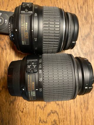 Lentes Nikon AF-S DX 18-55mm y 55-200mm