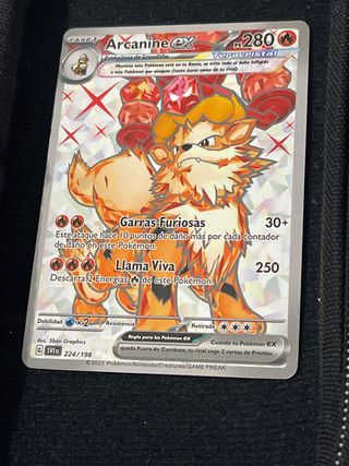 Carta Pokémon Arcanine EX Teracristal 224/198