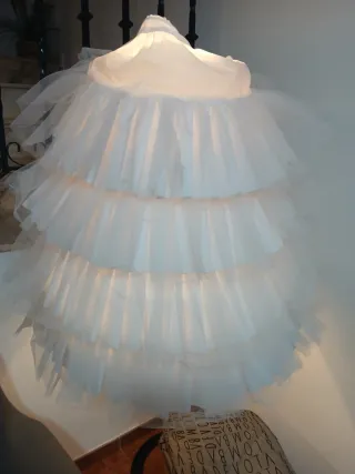 Cancán fallera blanco 85 cts