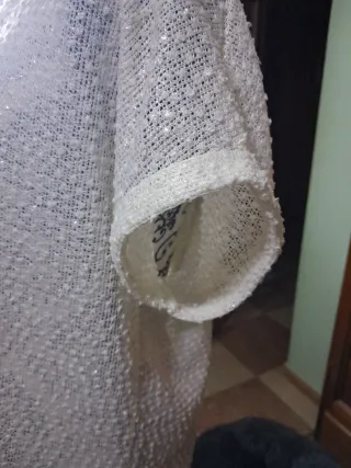 Camiseta Atmosphere Beige/Blanca Talla 46