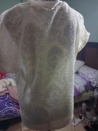 Camiseta Atmosphere Beige/Blanca Talla 46