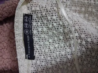 Camiseta Atmosphere Beige/Blanca Talla 46