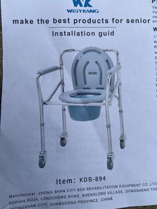 Silla WC con ruedas y reposabrazos