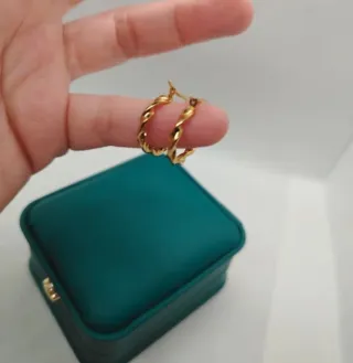 Pendientes Aro Pequeños Chapado Oro 18k