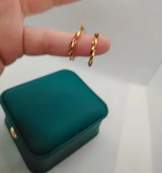 Pendientes Aro Pequeños Chapado Oro 18k