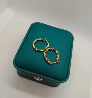 Pendientes Aro Pequeños Chapado Oro 18k