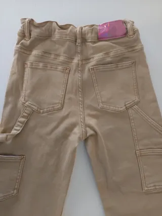 Pantalón vaquero niña Desigual beige