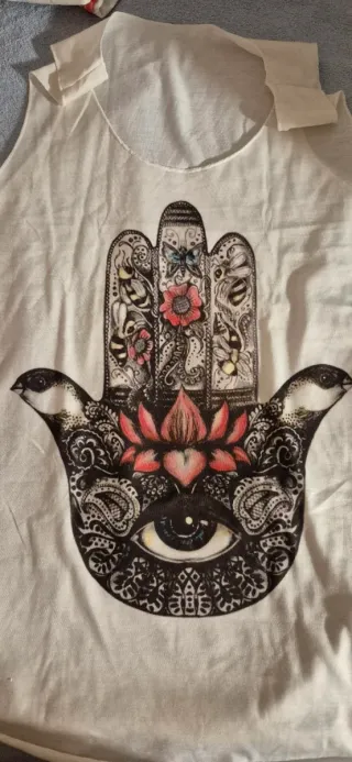 Camiseta Tirantes Hamsa Ojo Talla L/M