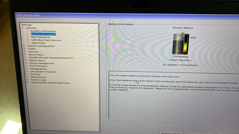 Dell 5401 i7 9ª Gen afbeelding 4