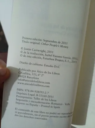 El dinero de los demás - Justin Cartwright