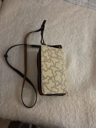 Bolso Porta Móvil Tous Beige y Marrón de Tous