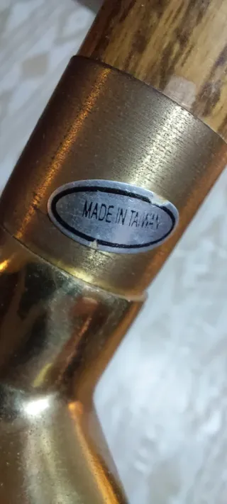 2 Bastones Pomo Dorado Animal