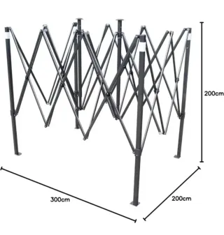Tenda 3x2 Verde impermeabile