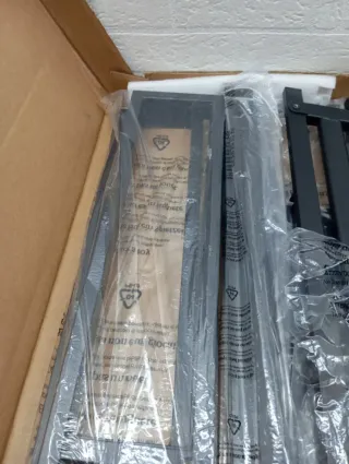 Somier 90x190cm Negro - Base Cama Individual