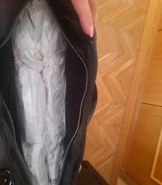 Bolso Zara Negro Piel Sintética