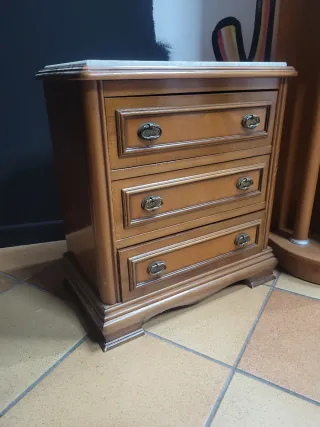 Cajonera Veneziana in Legno e Marmo