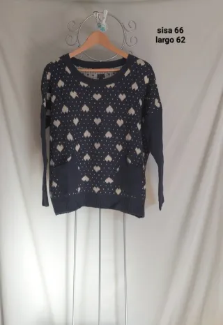 Jersey de punto con corazones