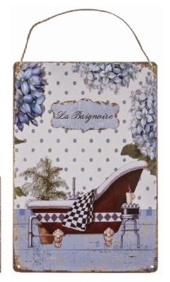 Placa Decorativa Baño "La Baignoire"
