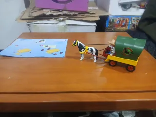 Playmobil Mini Diligencia con Caballo y Figura