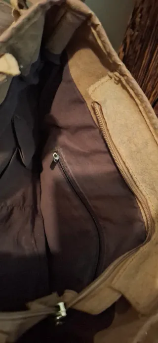 Bolso de flecos de ante