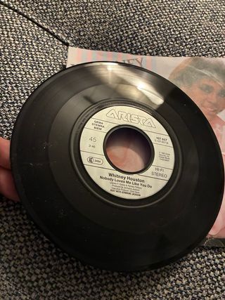 Vinilo Single Whitney Houston Saving All My Love F