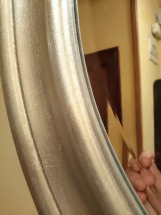 Espejo de color Plata vieja Redondo Leroy Merlin.