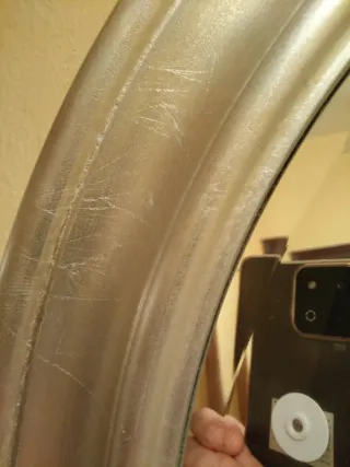 Espejo de color Plata vieja Redondo Leroy Merlin.