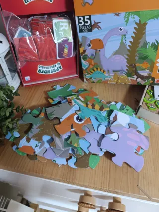 Lote 3 juegos educativos: Abecedario, Dinosaurios.