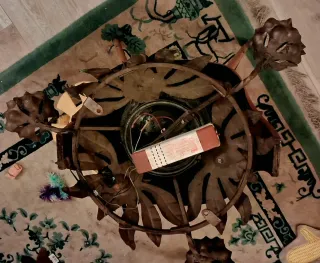 Applique ferro battuto decorazione floreale