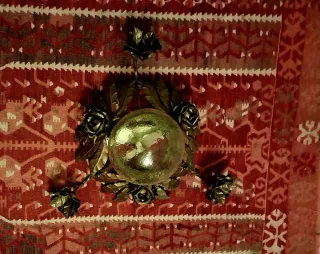 Applique ferro battuto decorazione floreale