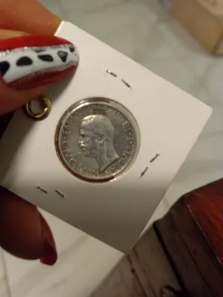 Moneta 5 Lire Aquila 1929