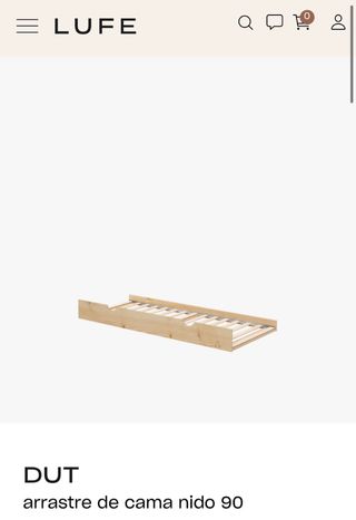 Cama arrastre nido 90cm Lufe.
