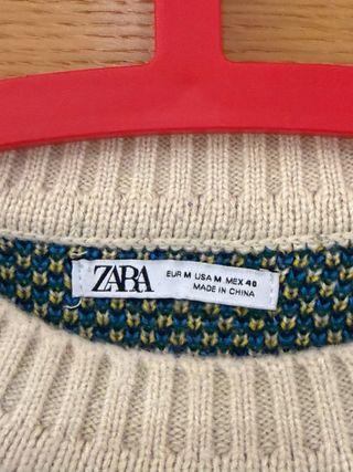 Jersey Zara Geométrico Multicolor