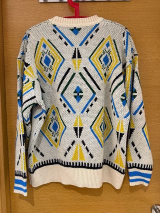 Jersey Zara Geométrico Multicolor