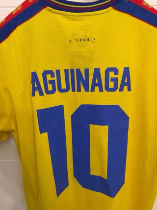 Camiseta Ecuador 1998 Marathon Talla L AGUINAGA