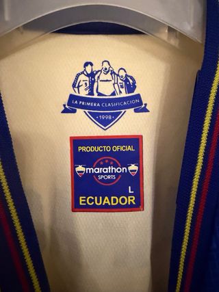 Camiseta Ecuador 1998 Marathon Talla L AGUINAGA