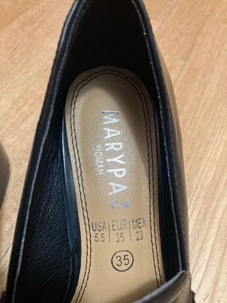 Zapatos Mary Paz Talla 35 Negros