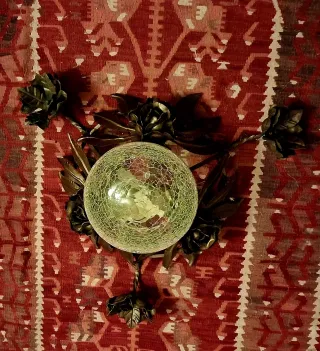 Applique Ferro Battuto Nero/Marrone