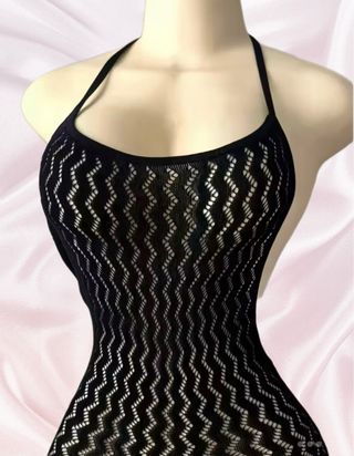 Vestido Malla Negro Talla Única