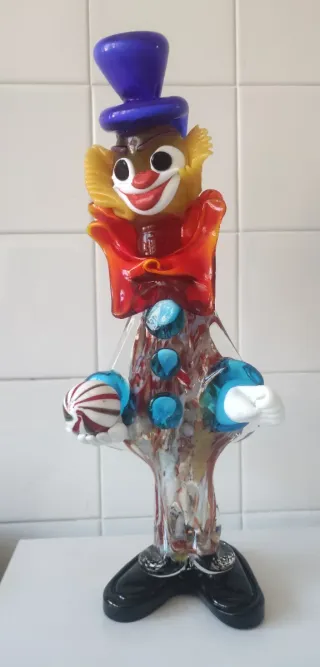 Payaso Murano Muy Grande  Figura porcelana
