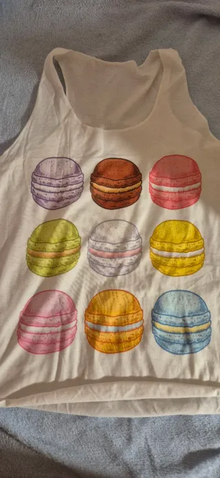 Camiseta Tirantes Mujer Macarons Talla L/M