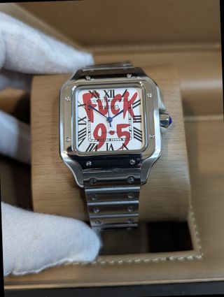 Reloj Seiko Mod Santos Blanco, Azul Marino y Rojo