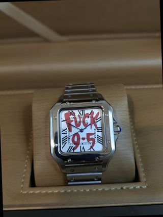 Reloj Seiko Mod Santos Blanco, Azul Marino y Rojo