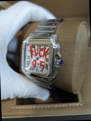 Reloj Seiko Mod Santos Blanco, Azul Marino y Rojo