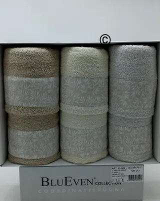 Set 6 Asciugamani BluEven Fiori